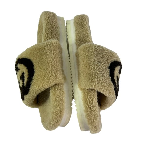 GUCCI 646225 Beige Interlocking GG Boa Slide Women's Sandals Made in Italy 40-10 - Picture 4 of 10